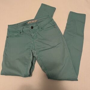 Iris Jeans teal/ Aqua green skinny jeans 3